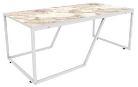 Kafijas galdiņš Kalune Design Wendy, balta krās., 120 cm x 60 cm x 48 cm