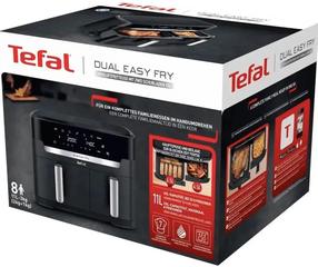 Aerogrils Tefal Dual Easy Fry XXL EY942HE0, pelēka krās., 2700 W, 11 l