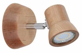 Šviestuvas sieninis Spotlight Venla 2234160, GU10, 2700 °K, 1 x 5 W, medienos sp. / chromo sp.