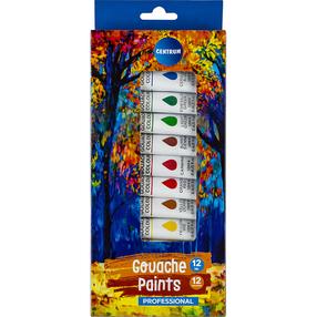 Värv guašš Centrum 83551, 12 ml, 12 värv., 12 tk