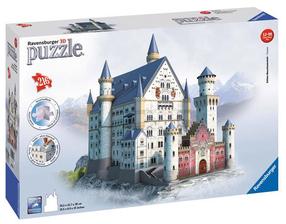 3D пазл Ravensburger Neuschwanstein Castle 125739, 40 см x 22.5 см, 216 шт., многоцветный