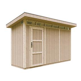 Sodo sandėliukas Timbela M902, 161 cm x 412 cm x 239 cm, rusva sp.