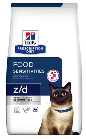 Sausas kačių maistas Hill's Prescription Diet Food Sensitivities Z/D, 3 kg