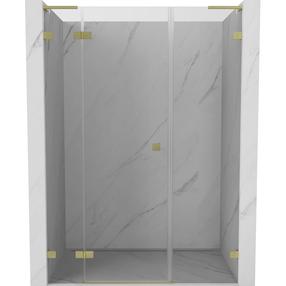 Dušo durys Mexen Lunar L, 120 cm x 200 cm, skaidri sp./aukso sp./grūdintas