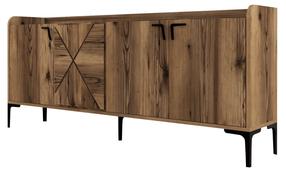 Komoda Kalune Design Venedik 845HCT5311, riešuto sp., 78 cm x 180 cm x 35 cm