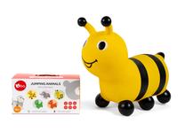 Šokinėjimo kamuolys, bitė Bo. Jumping Animals, 47 cm, geltona sp.