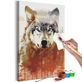 Maalimine numbrite järgi Artgeist Wolf And Forest MA_0511, 40 x 60 cm