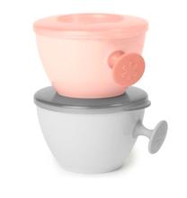 Dubenėlis Skip Hop Easy-Grab Bowls 252807, 240 ml, 3 mėn., plastikas, rožinė sp./pilka sp.