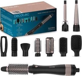 Щетки для формирования прически Cecotec Bamba CeramicCare 10in1, 100 Вт, черный цв.