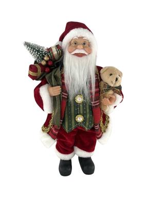 Dekoracija, "Kalėdų senelis" Christmas Touch CK616-Q007, 30 cm, raudona