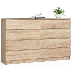 Komoda Akord K160, sonoma ąžuolo sp., 121 cm x 160 cm x 40 cm