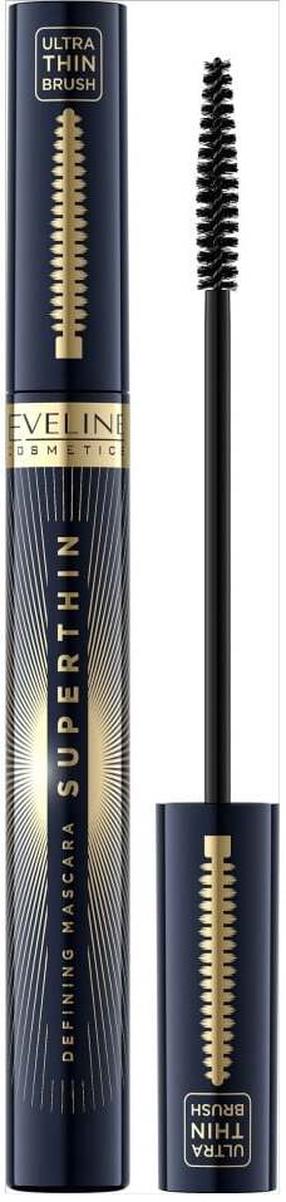 Ripsmetušš Eveline Superthin Defining, 6 ml, must v. black