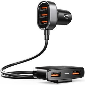 Auto laadija Joyroom JR-CL03, USB, must v.