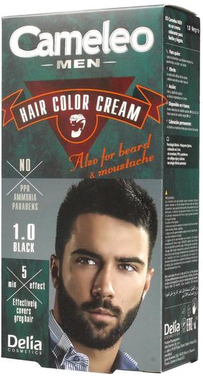 Kраска для волос Delia Cosmetics Cameleo Men, черный цв., 1.0, 30 мл