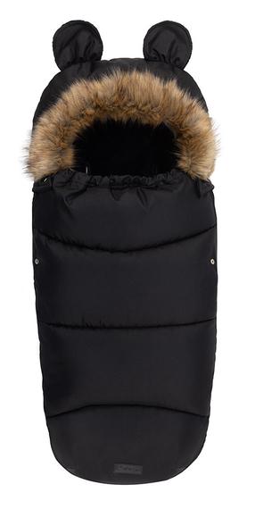 Talvine magamiskott beebile Momi Footmuff Footmuff, must v., 95 cm x 45 cm