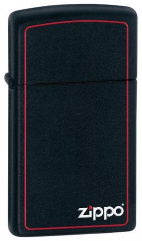 Šķiltava Zippo Lighter 1618ZB, balta krās./melna krās./sarkana krās.