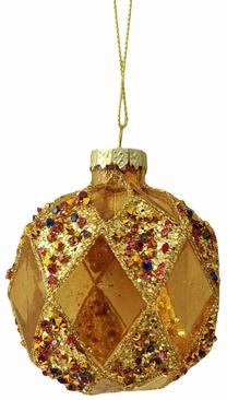 Eglutės žaisliukas Christmas Touch EBE440929, įvairių spalvų, 8 cm, stiklas