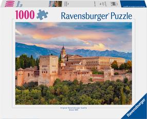Pusle Ravensburger Spain Alhambra Granada, 50 cm x 70 cm, 1000 tk