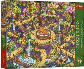 Dėlionė Trefl The Impossible Maze: Capybaras, 48 cm x 34 cm, 500 vnt.