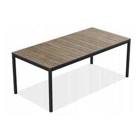 Lauko stalas Keter Deco Porto Nova, juoda sp./riešuto sp., 200 cm x 94 cm x 75 cm