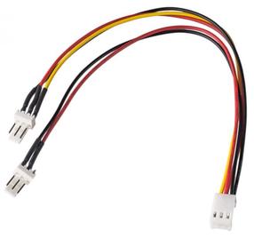 Adapteris Akyga 3 pin, 3 pin Molex male x 2, 0.15 m