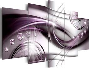 Akrilo stiklo reprodukcija Artgeist Violet Glow, 20 cm x 50 cm