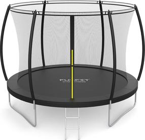 Батут Funfit Premium, 252 см, с защитной сеткой, с лестницей