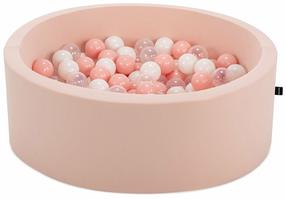 Pallimeri Kalune Design Bubble Pops, ⌀ 85 cm, 150 tk, läbipaistev v./valge v.