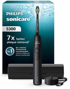 Elektrinis dantų šepetėlis Philips Sonicare 5300 HX7101/02, juoda sp.