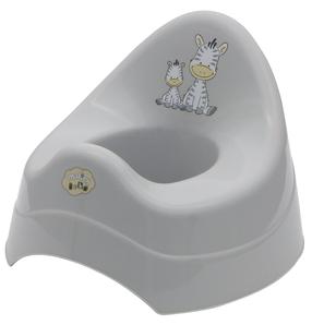 Детский горшок Maltex, полипропилен (pp), серый цв., 22 см x 29 см x 29 см