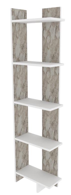 Pastatoma lentyna Kalune Design Alis, balta sp., 180 cm x 45.2 cm x 21.6 cm