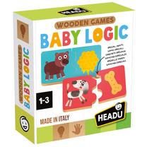 Medinis žaislas, dėlionė Headu Baby Logic MU62494, įvairių spalvų
