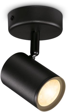 Išmanusis šviestuvas nukreipiamasis WiZ Imageo 1, GU10, 2700 - 6500 °K, 1 x 5 W, juoda sp. / juoda sp.