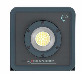 Celtniecības prožektori, brīvi stāvošs Scangrip Nova R, 14 W, 200 - 2000 lm, 5700 °K, IP67, pelēka krās.