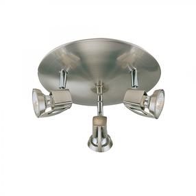 Lampa griesti CristalRecord Arco, GU10, 3 x 10 W, niķeļa krās. / niķeļa krās.