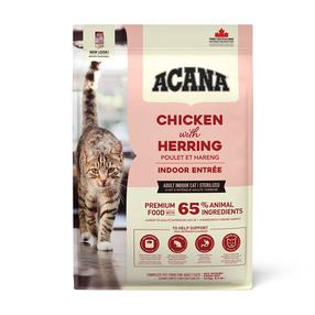 Kuiv kassitoit Acana Indoor Entree, kanaliha/heeringas, 1.8 kg