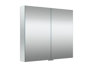 Pakabinama vonios spintelė su veidrodžiu RB Bathroom Cosmos, pilka sp., 13 cm x 80.8 cm x 70 cm