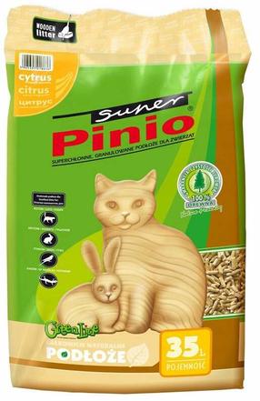 Kačių kraikas Super Benek Super Pinio Citrus, organinis (nesušokantis), 35 l