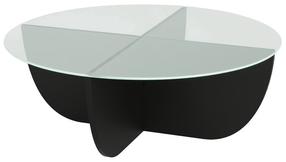 Kavos staliukas Kalune Design Lily, juoda sp., 90 cm x 90 cm x 30 cm