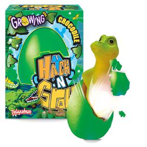 Rotaļlietu figūriņa, krokodīls Deluxebase Hatch N Grow, 11 cm, zaļa krās.