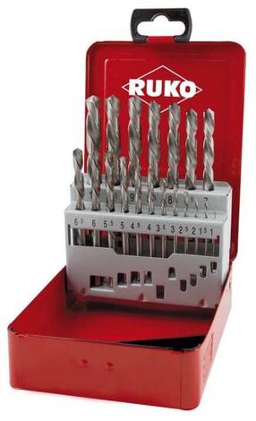 Grąžtų komplektas Ruko, metalas, hss-g, cilindrinis, 1 mm