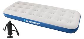 Надувной матрас с насосом Blaupunkt, белый цв./синий цв., 188 см x 73 см x 22 см