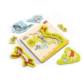 Puidust pusle Trefl Winnie The Pooh, 20 cm x 20 cm, 12 tk, mitmevärviline