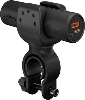 Nešiojamas įkroviklis (Power bank) Goobay Bike Powerbank 5.0, 5000 mAh, juoda sp.
