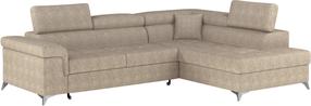 Kampinė sofa Eridano Amore 18, smėlio sp., 202 x 275 cm x 88 cm
