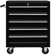 Įrankių vežimėlis VLX Workshop Tool Trolley, 69 cm x 33 cm x 77.2 cm, juoda sp.