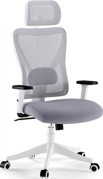 Darbo kėdė SENSE7 Tone, 69 x 53 x 118 - 126 cm, balta sp./pilka sp.