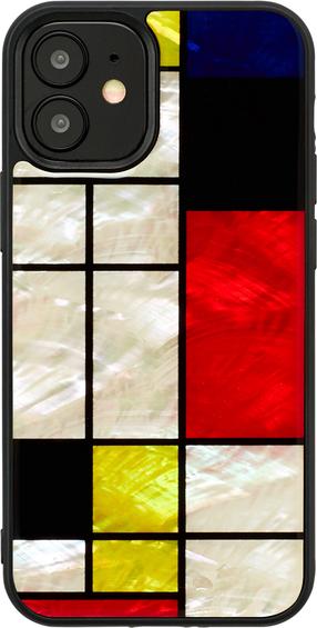 Telefono dėklas iKins Case for Apple iPhone 12 Mini Mondrian, juoda sp., Apple