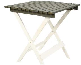 Lauko stalas Picnic, balta sp./grafito sp., 63 cm x 63 cm x 72 cm