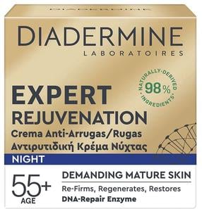 Nakts sejas krēms Diadermine Rejuvenating Expert, 50 ml, 55+